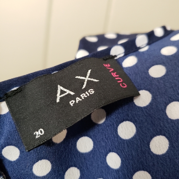 AX Paris Curve | 16 Plus Polka Dot Romper navy - Picture 11 of 15